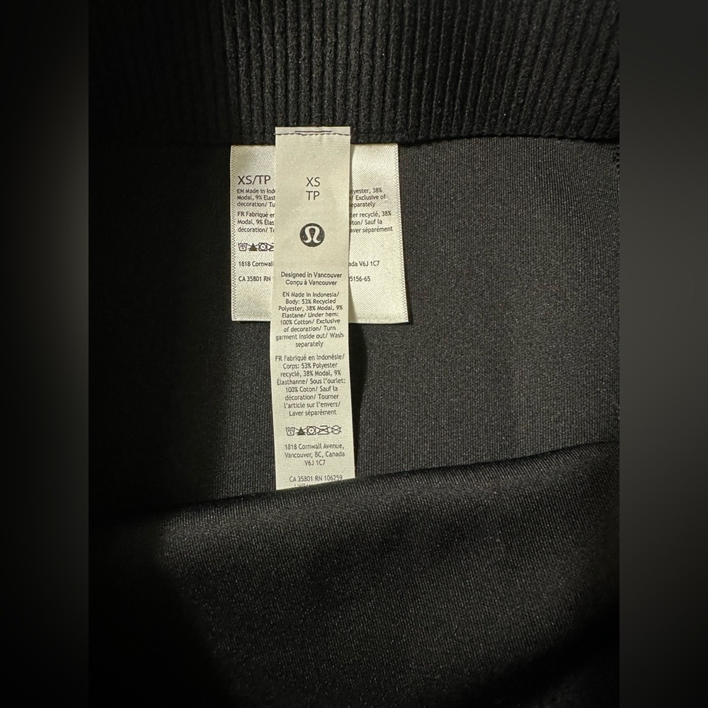 NWT Lululemon Softstreme High Rise Mini Skirt size XS Black - Picture 8 of 9
